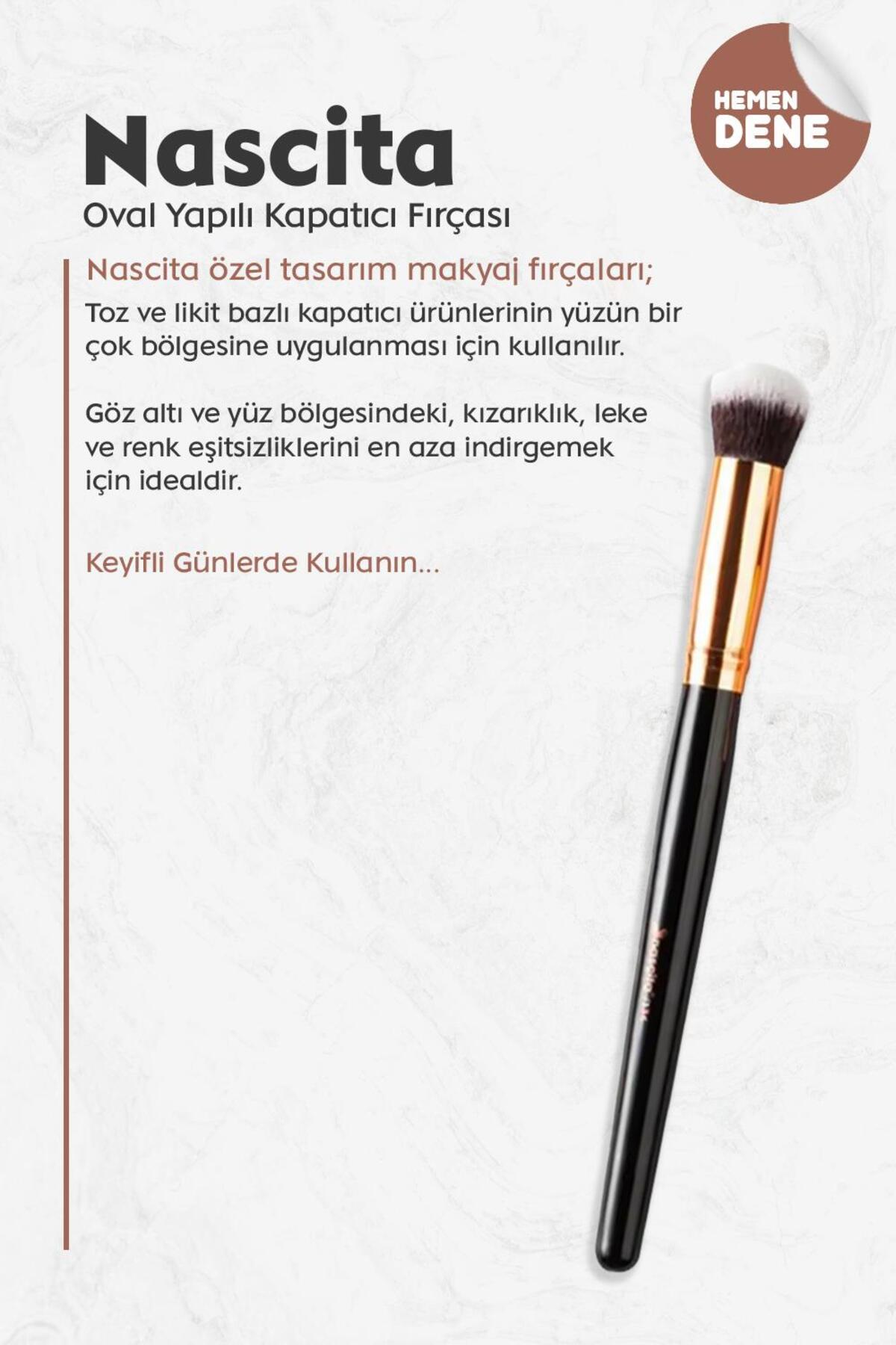 4 AL 3 ÖDE Nascita Oval Yapılı Kapatıcı Fırçası, Pamuk Hediyeli