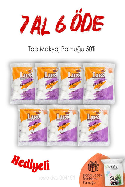 Top Makyaj Pamuğu 50'li 7 AL 6 ÖDE ve ROSIE