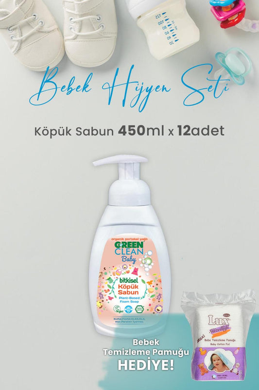 Baby Köpük Sabun Portakal Yağlı 450 ml x 12 Adet ve Hediyeli