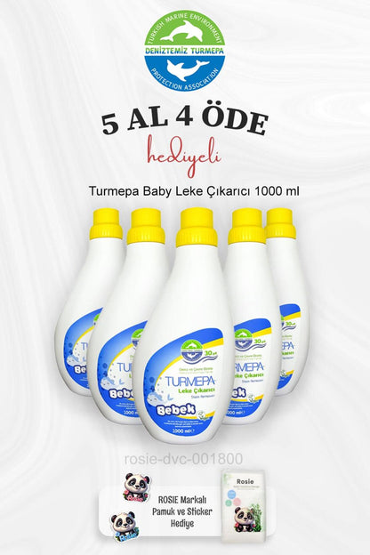 Bebek Leke Çıkarıcı 1000 ml 5 Al 4 Öde ve Rosie Pamuk