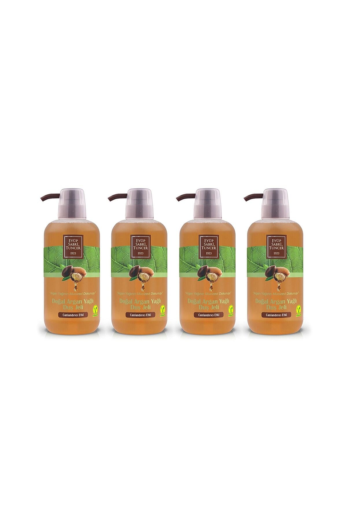 Doğal Argan Yağlı Duş Jeli 600 Ml Pet Şişe X 4 Adet