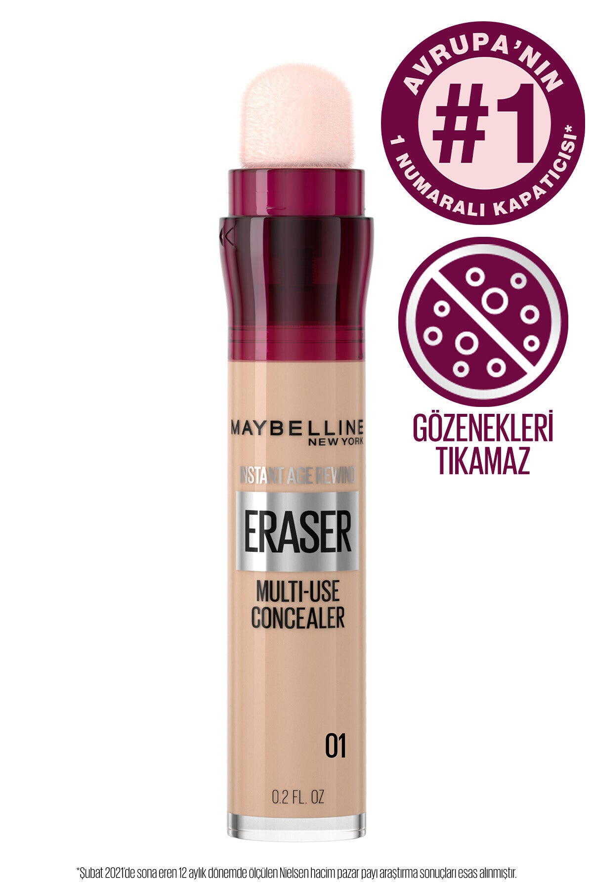 Instant Anti Age Eraser Kapatıcı 01 Light - Kusurları Kapatan ve Koyu Halkaları Gizleyen Kapatıcı