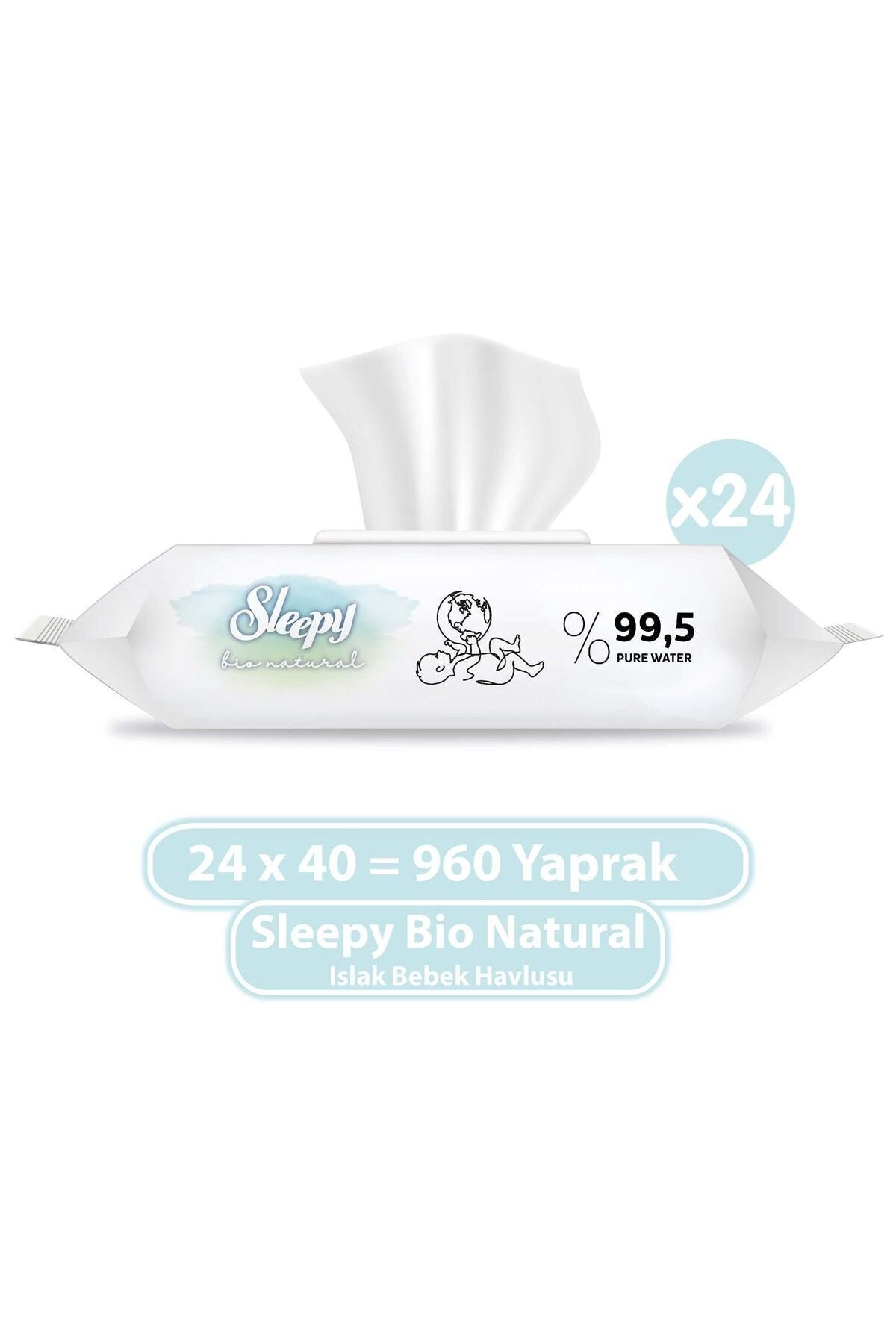 Islak Mendil Bio Natural Yeni Doğan x24 Adet