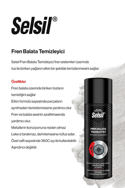 48 AL 41 ÖDE, 500 ml Fren Balata Temizleyici Sprey ve rosie pamuk