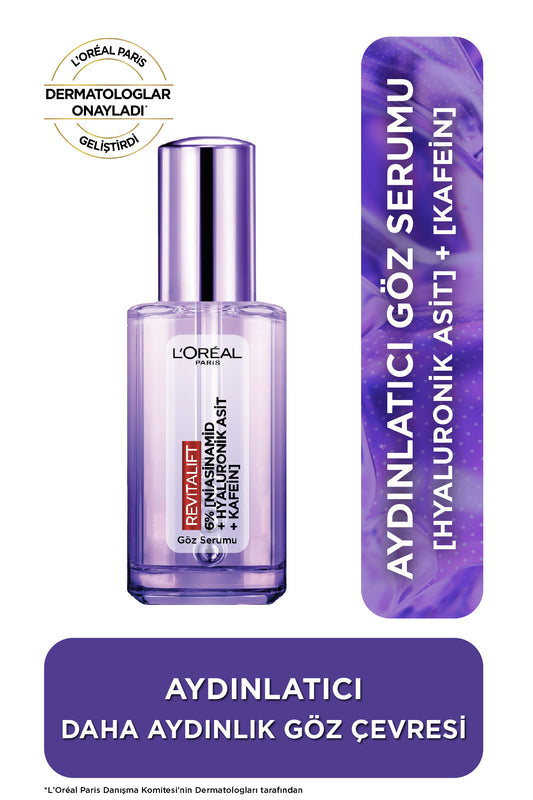 Revitalift Filler [Hyaluronik Asit+Niasinamid+Saf Kafein] Aydınlatıcı, Kırışıklık Karşıtı Göz Serumu