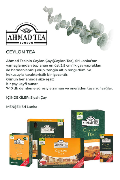 Demlik Poşet 3 Paket/100’lü Ceylon Tea ve Oda Kokusu