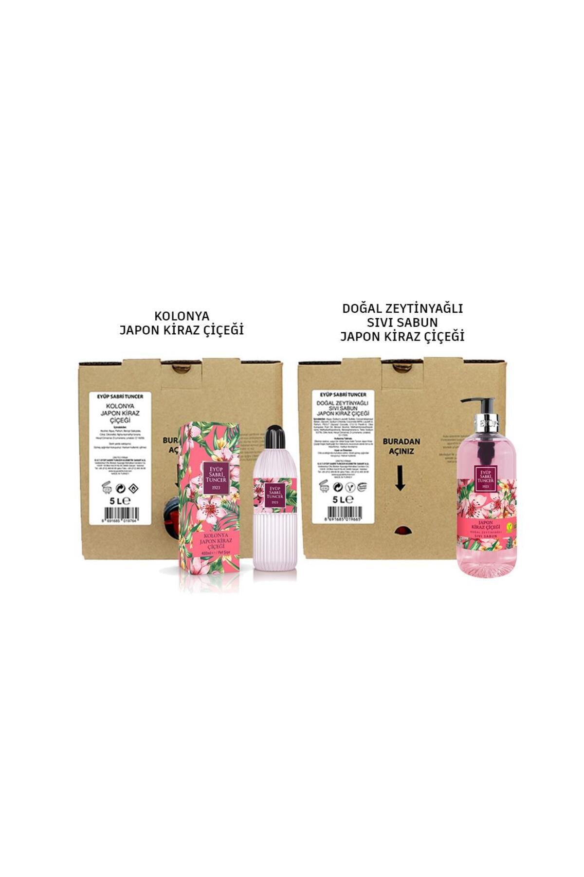 Japon Kiraz Çiçeği Kolonyası 5 lt ve 400ML, Sıvı Sabun 5 Litre ve 500 ML