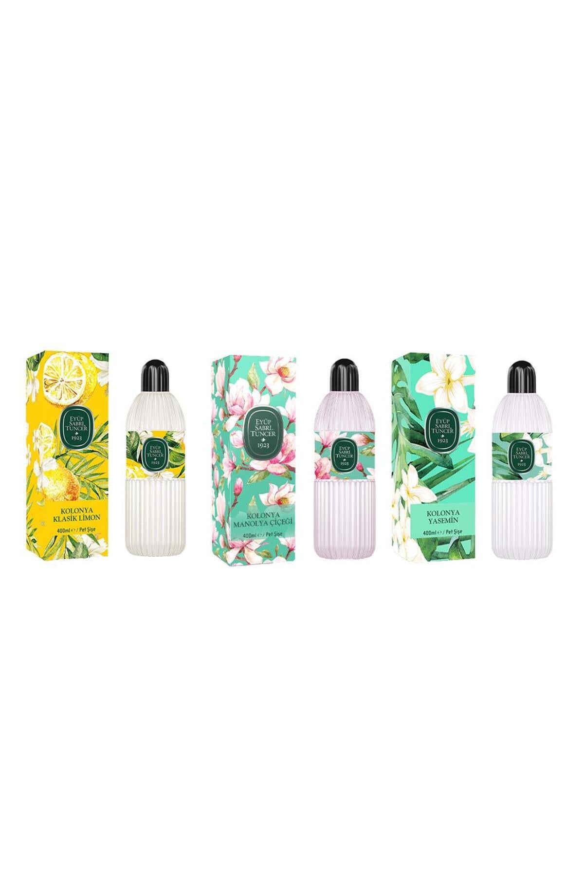Kolonya Klasik Limon, Manolya Çiçeği ve Yasemin Pet Şişe 400 ml