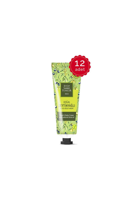 Doğal Zeytinyağlı El Ve Vücut Kremi 50 Ml Tüp x 12 Adet