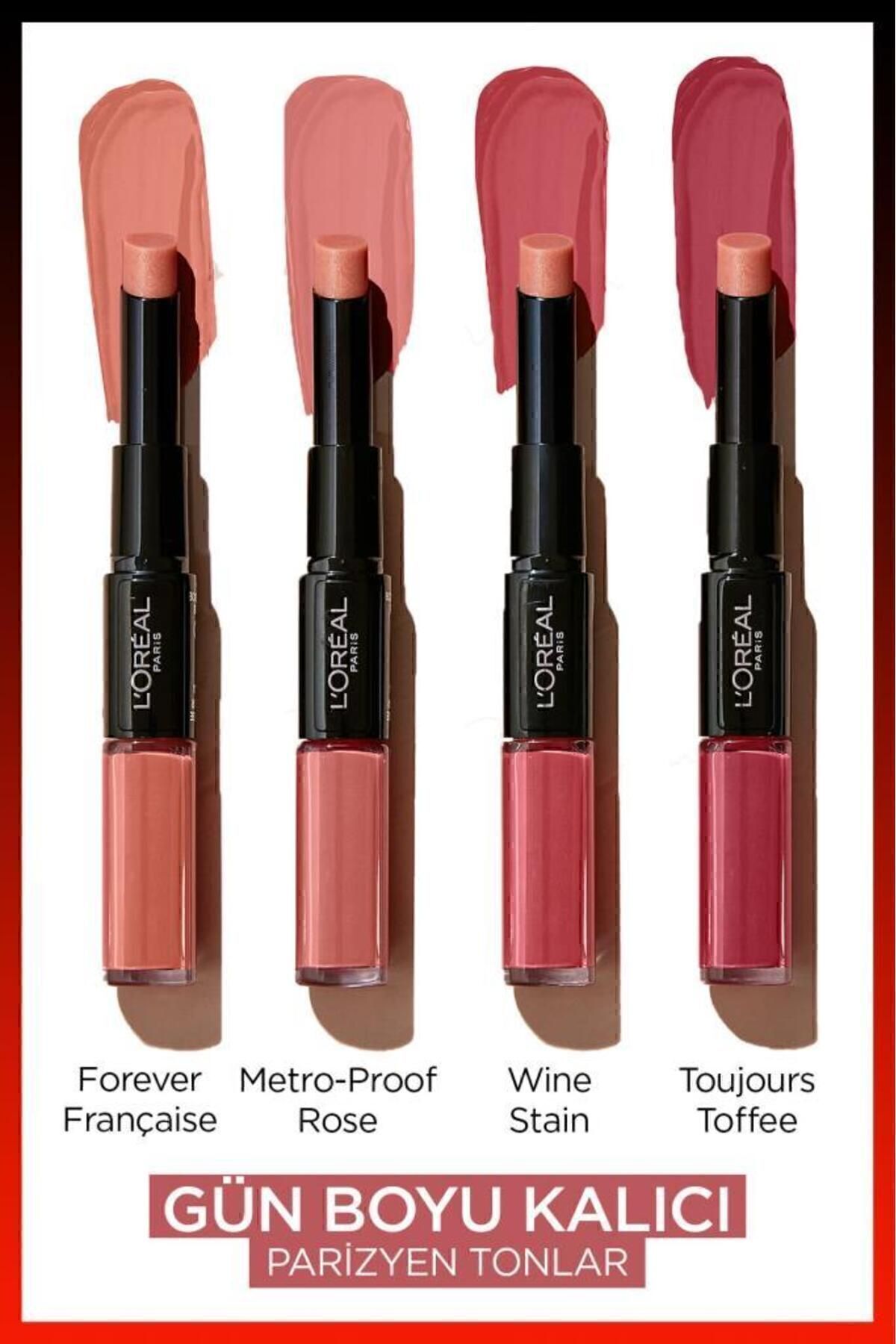 L'oréal Paris Infaillible 2-step 24 Saat Kalıcı Likit Ruj & Balm - 801 Toujours Toffee