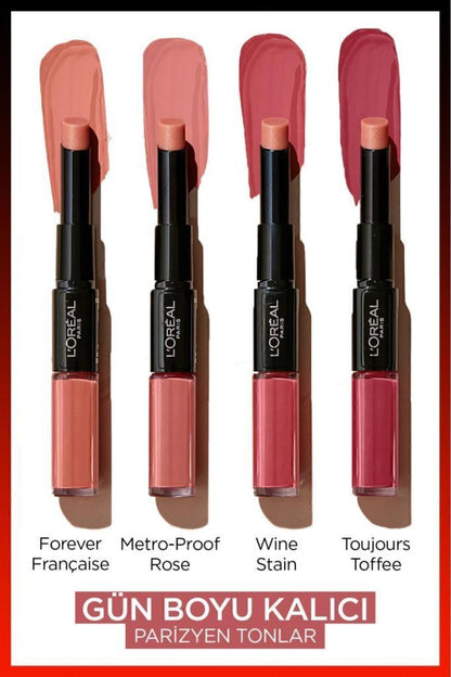 L'oréal Paris Infaillible 2-step 24 Saat Kalıcı Likit Ruj & Balm - 801 Toujours Toffee
