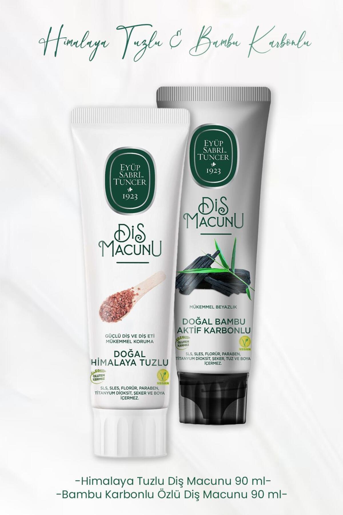 Diş Macunu Himalaya Tuzlu 90 ml ve Bambu Karbonlu 90 ml