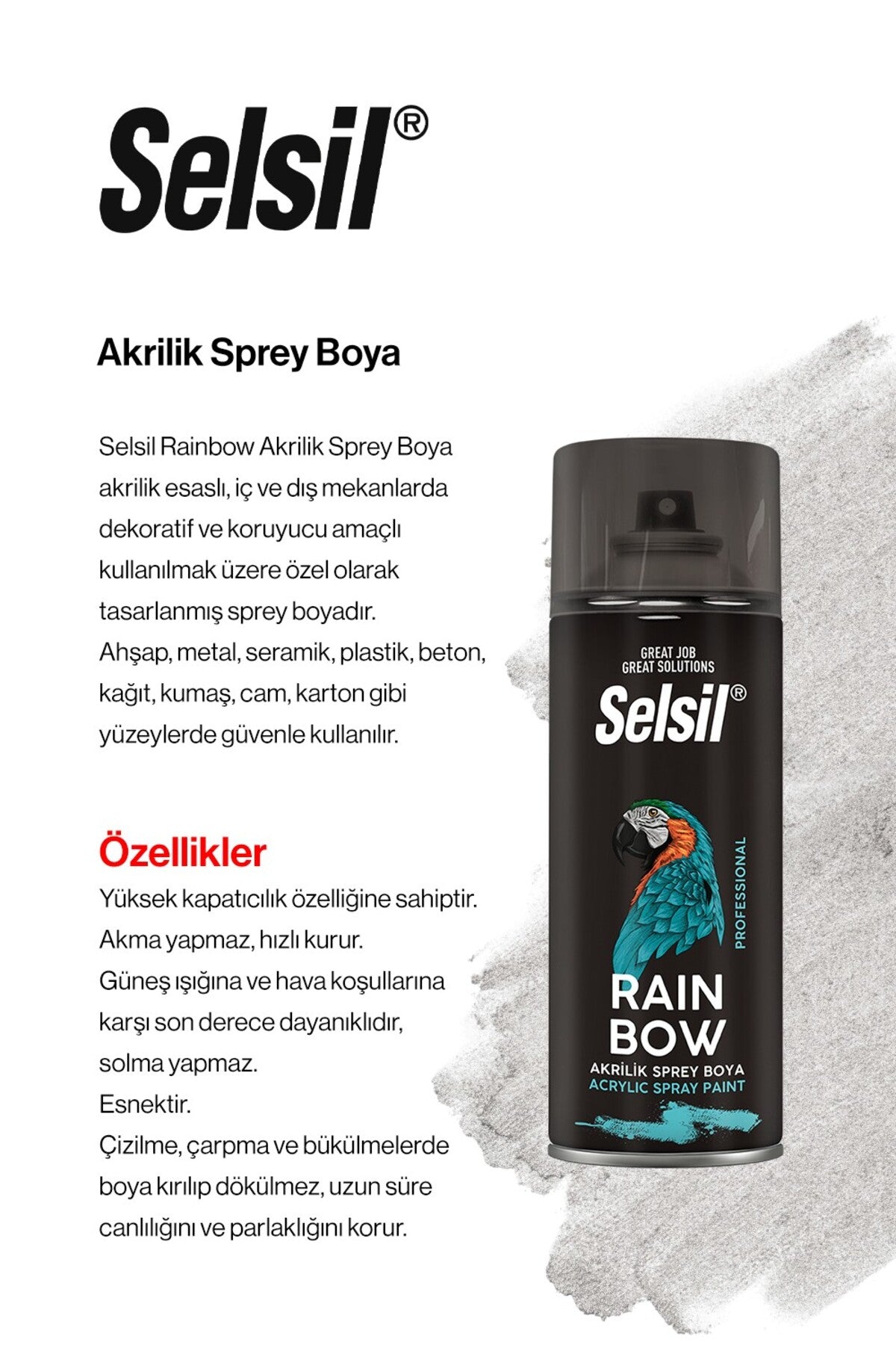 Buzdolabı Beyazı (400 ml x 2 adet) Akrilik Sprey Boya, ROSIE oda kokusu