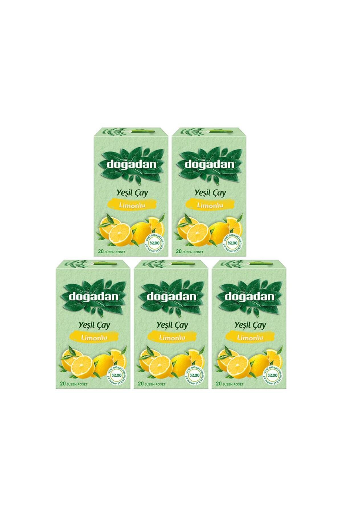 Yeşil Çay Limonlu 20'li x 5 Adet