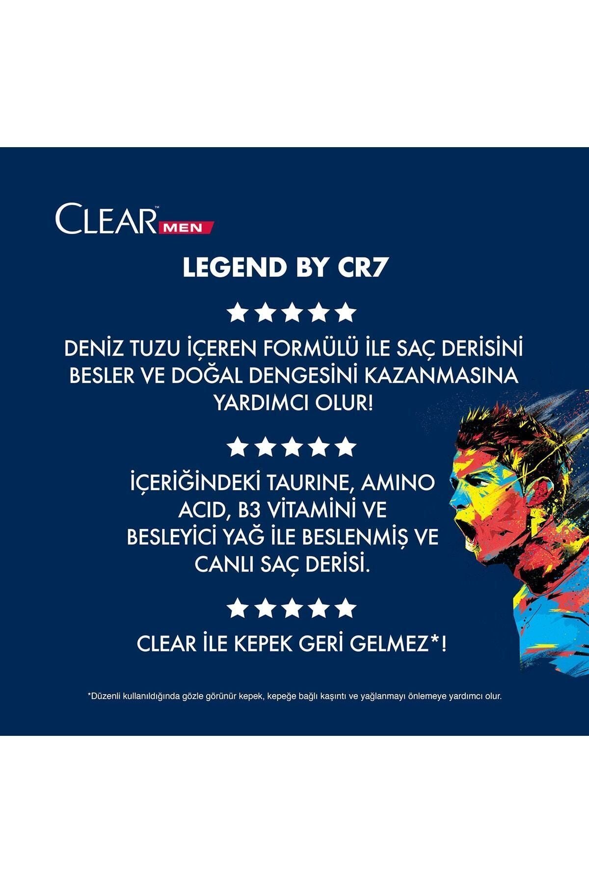 Men Kepeğe Karşı Etkili Şampuan Legend By Cr7 Cristiano Ronaldo 325 ml X3
