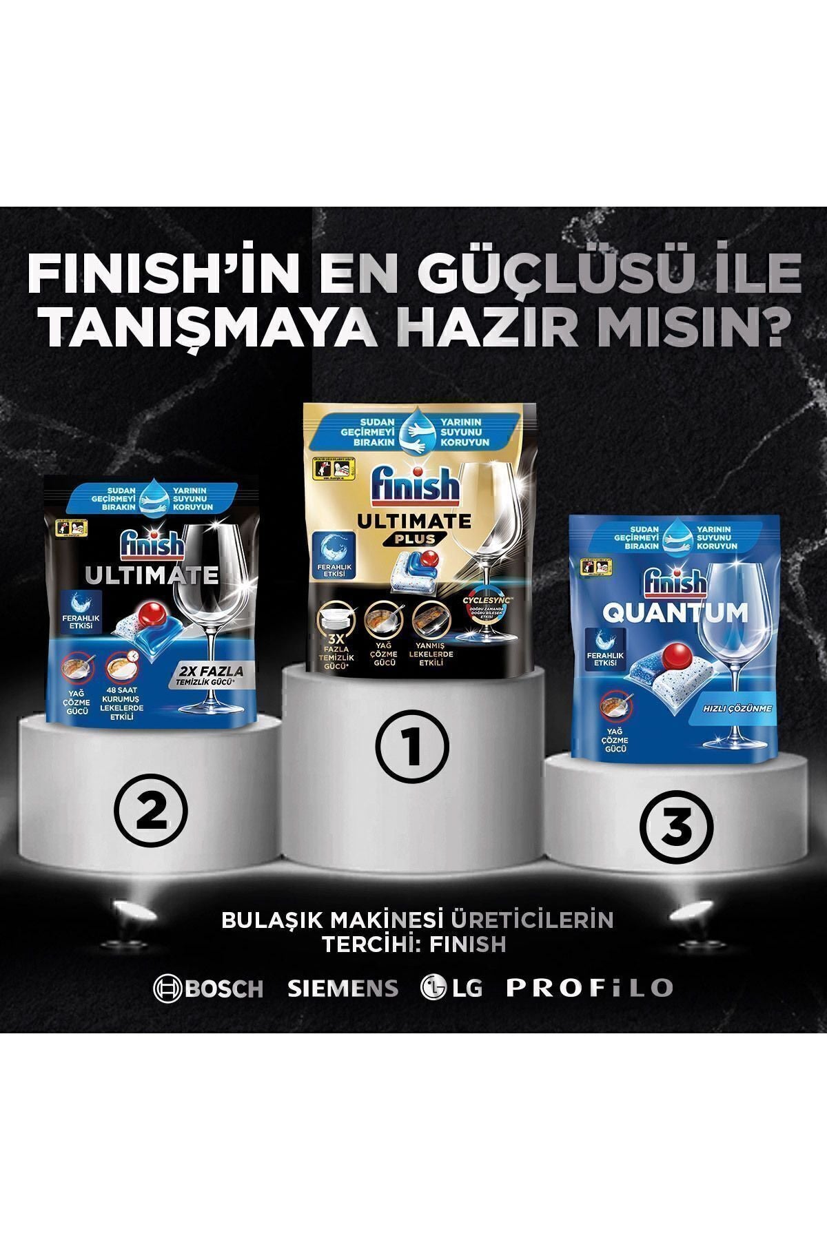 Ultimate Bulaşık Makinesi Deterjanı Kapsül Tablet 255 Adet (85 x 3)