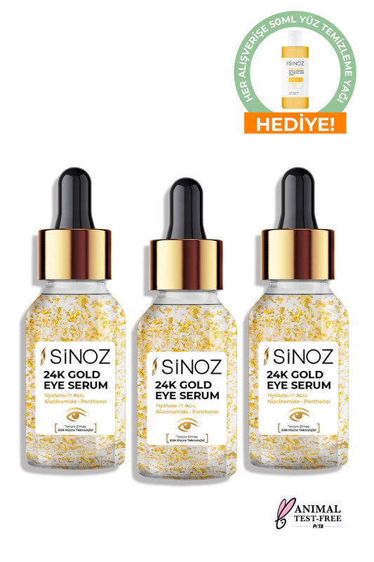 24k Altın Göz Serumu 10 ml X 3