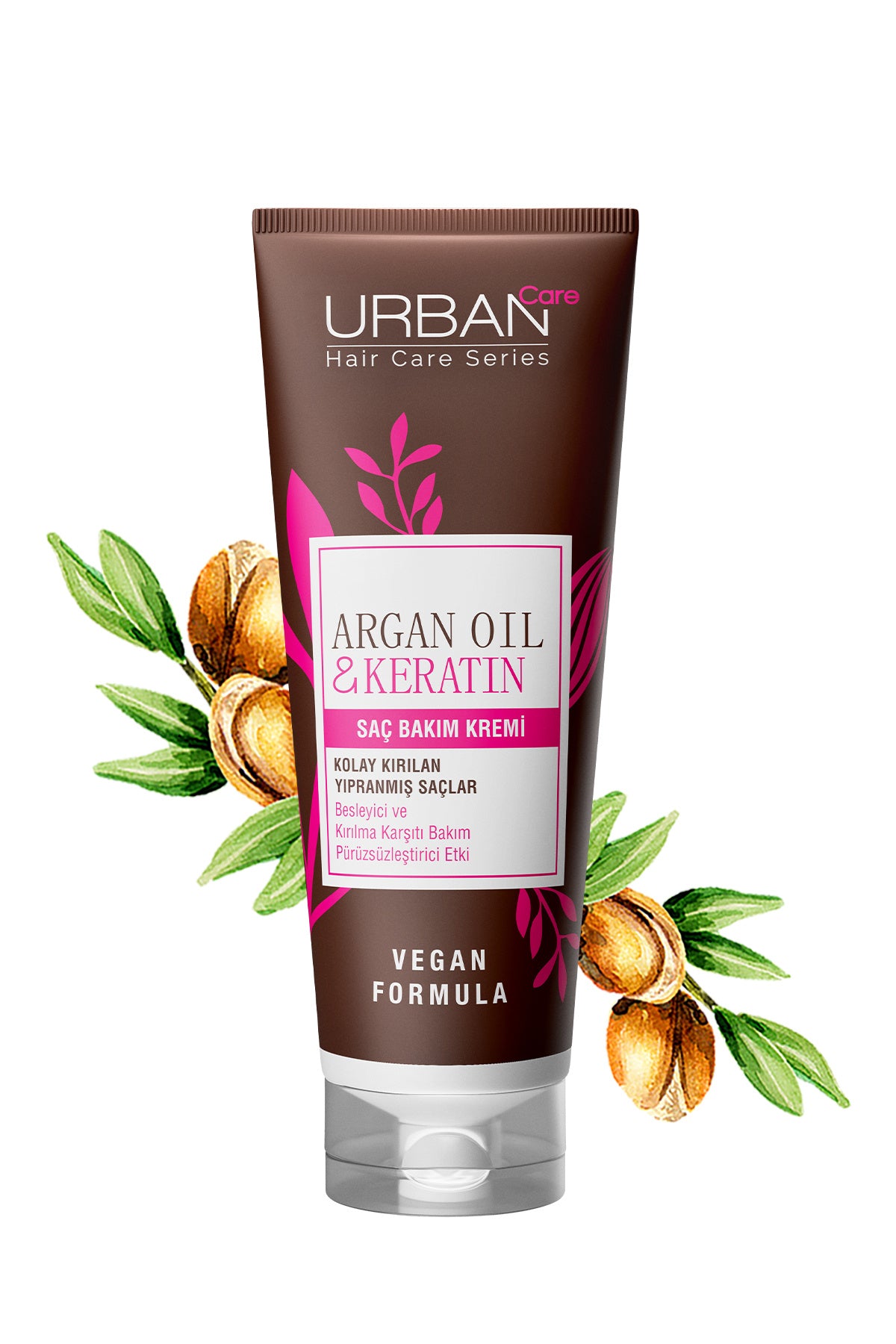 Argan Yağı&keratin Kolay Kırılan Yıpranmış Saçlara Özel Saç Bakım Kremi-vegan-250ml