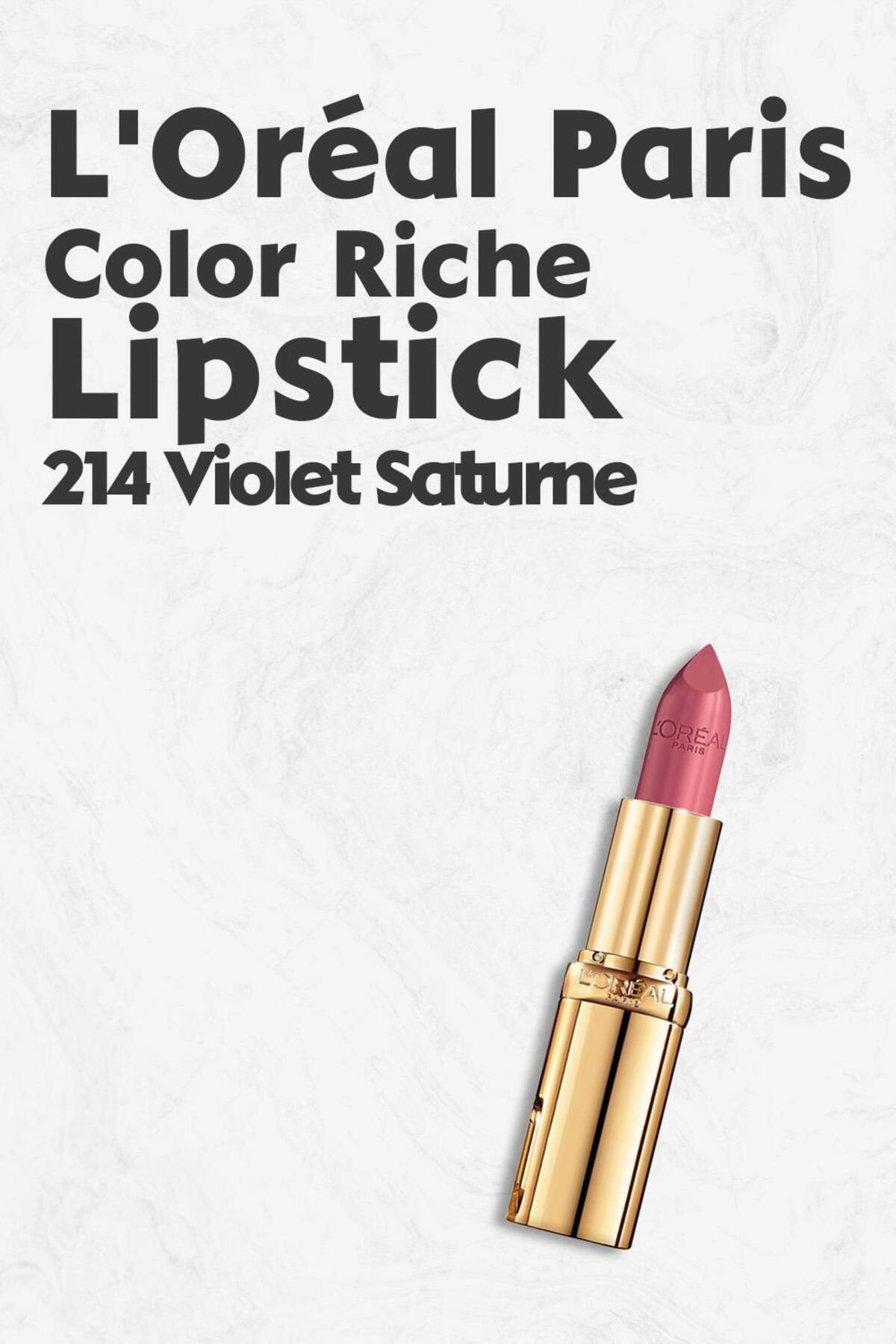 Color Riche Lipstick - 214 Violet Saturne