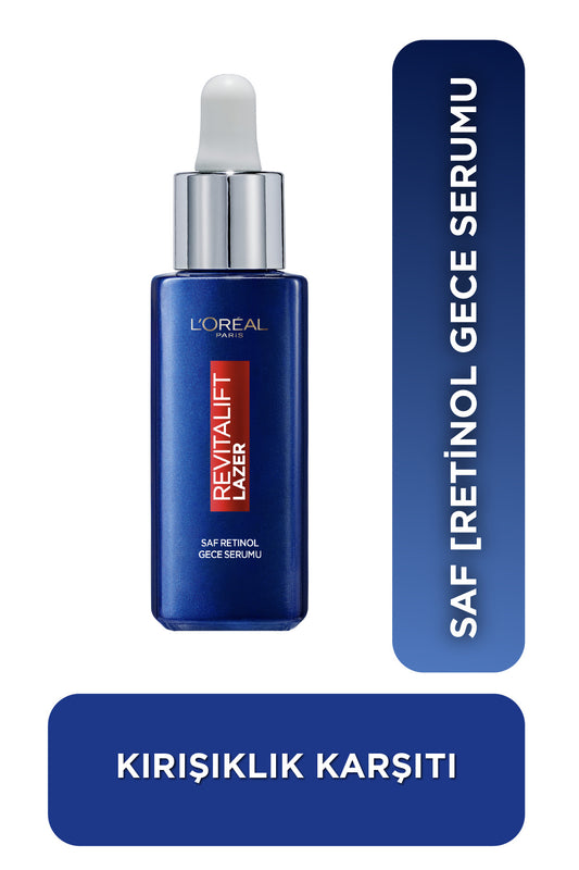Revitalift Lazer Konsantre Saf Retinol İçeren Kırışıklık Karşıtı Pürüzsüzleştirici Gece Serumu 30ml
