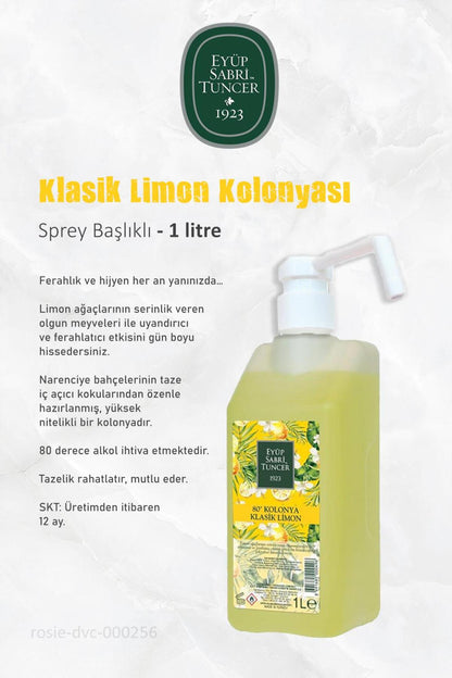 Sprey Başlıklı 1 Lt Bodrum Mandalinası, Japon Çiçeği, Klasik Limon ve ROSIE