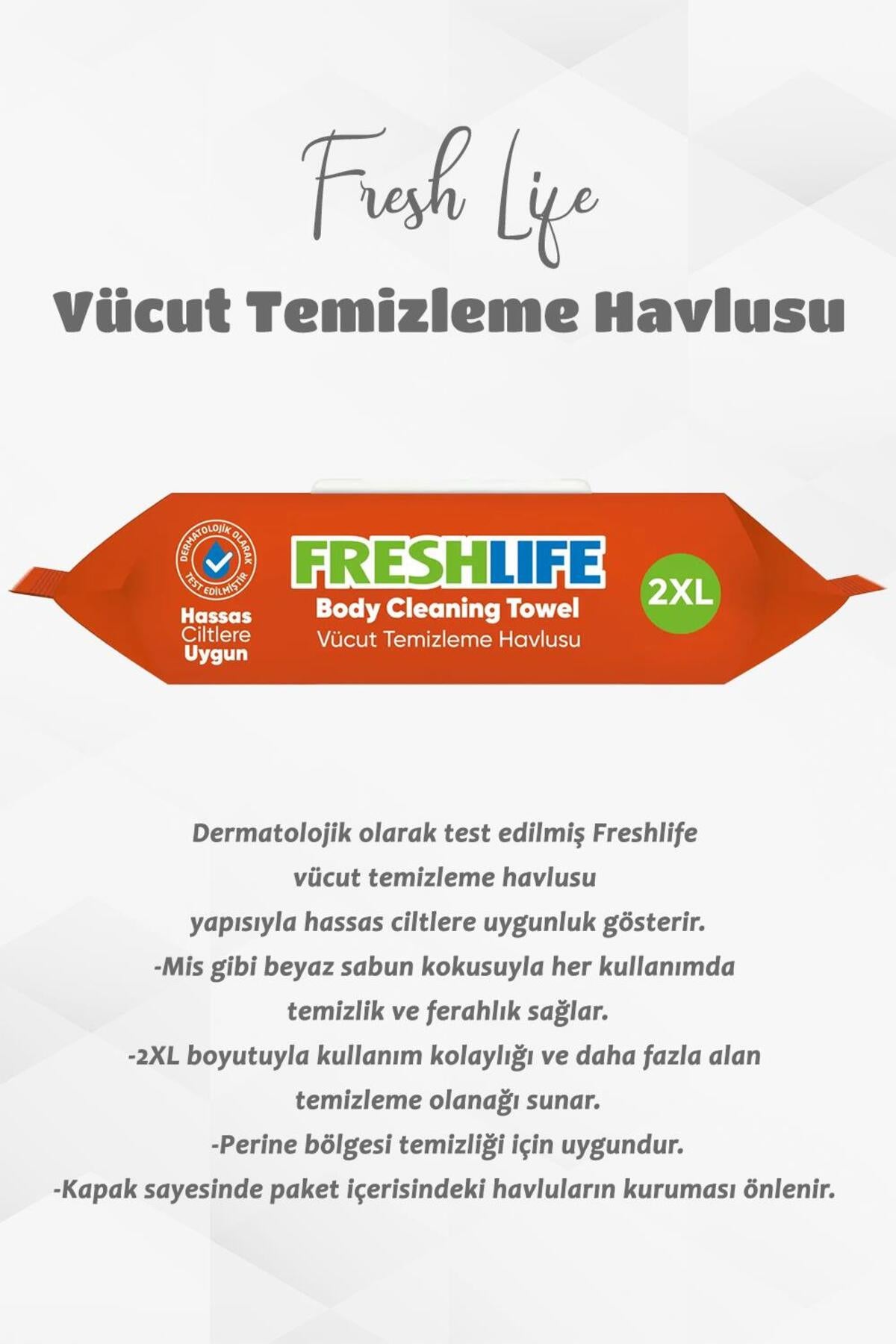 6 Al 5 Öde 50'li 2 XL Vücut Temizleme Havlusu ve Rosie Pamuk