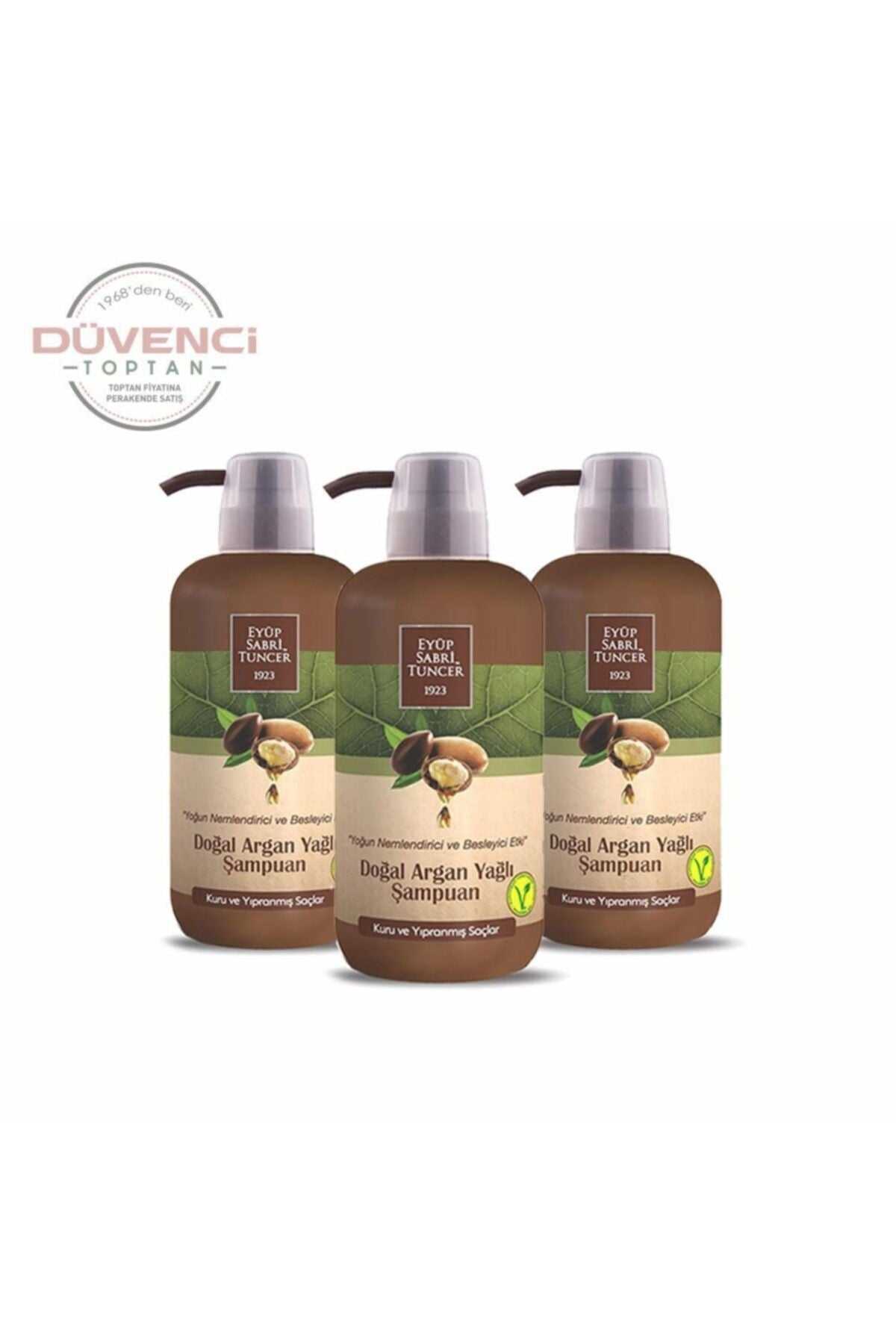 Düvenci Toptan Argan Yağlı Şampuan Seti 3' Lü Paket