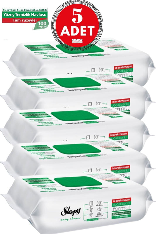 Easy Clean Yüzey Temizlik Havlusu 100 Yaprak 5 Adet