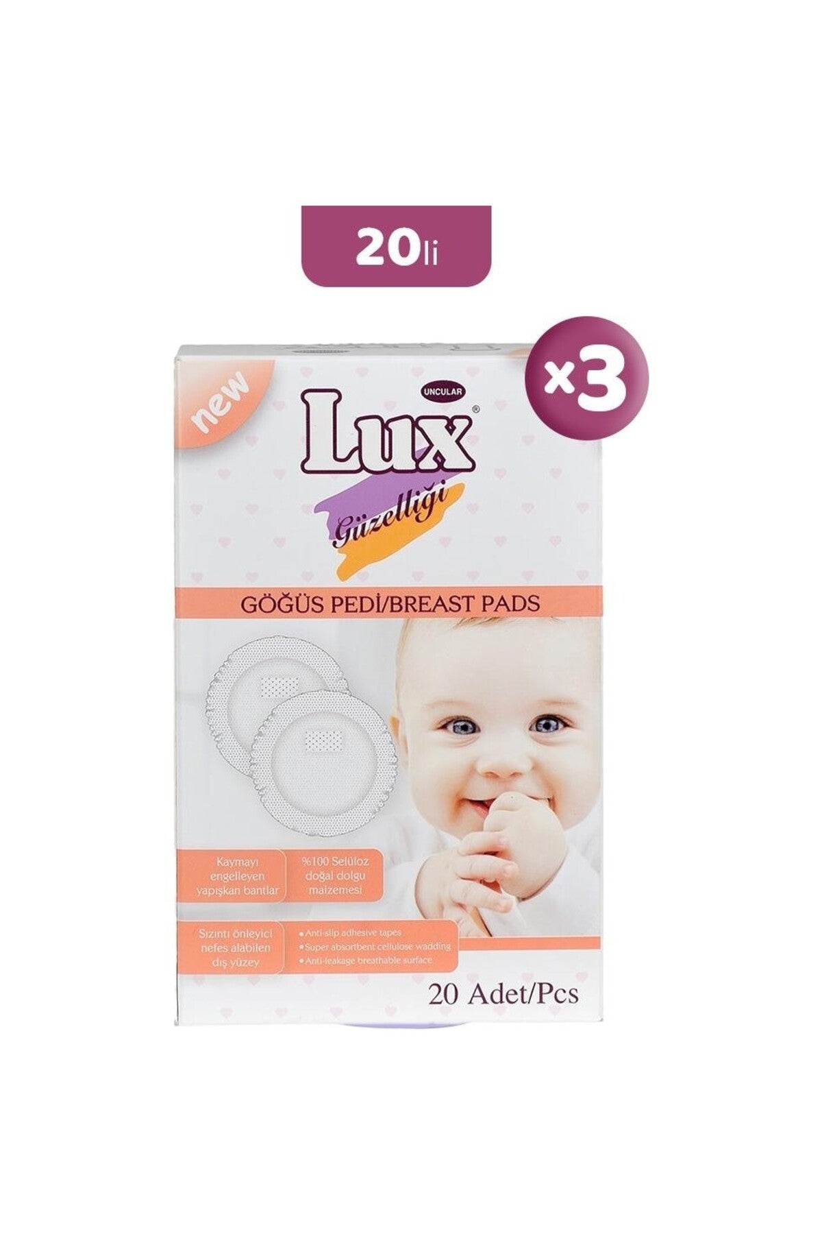 Göğüs Pedi 20' li x 3 Adet