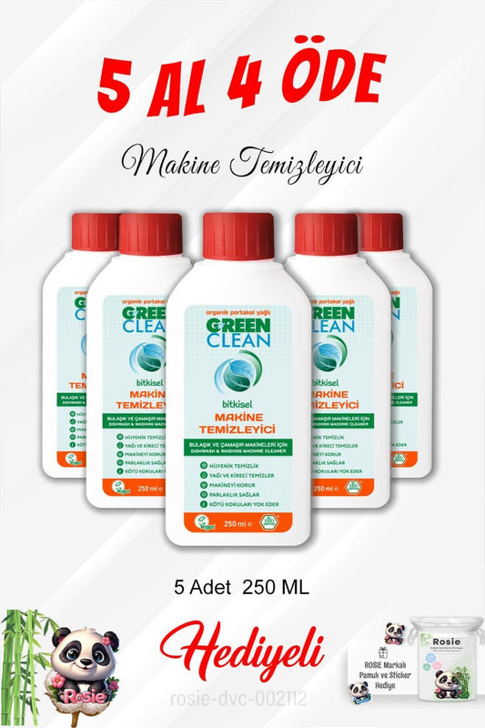 250 ML Makine Temizleyici 5 Al 4 Öde ve Rosie Pamuk
