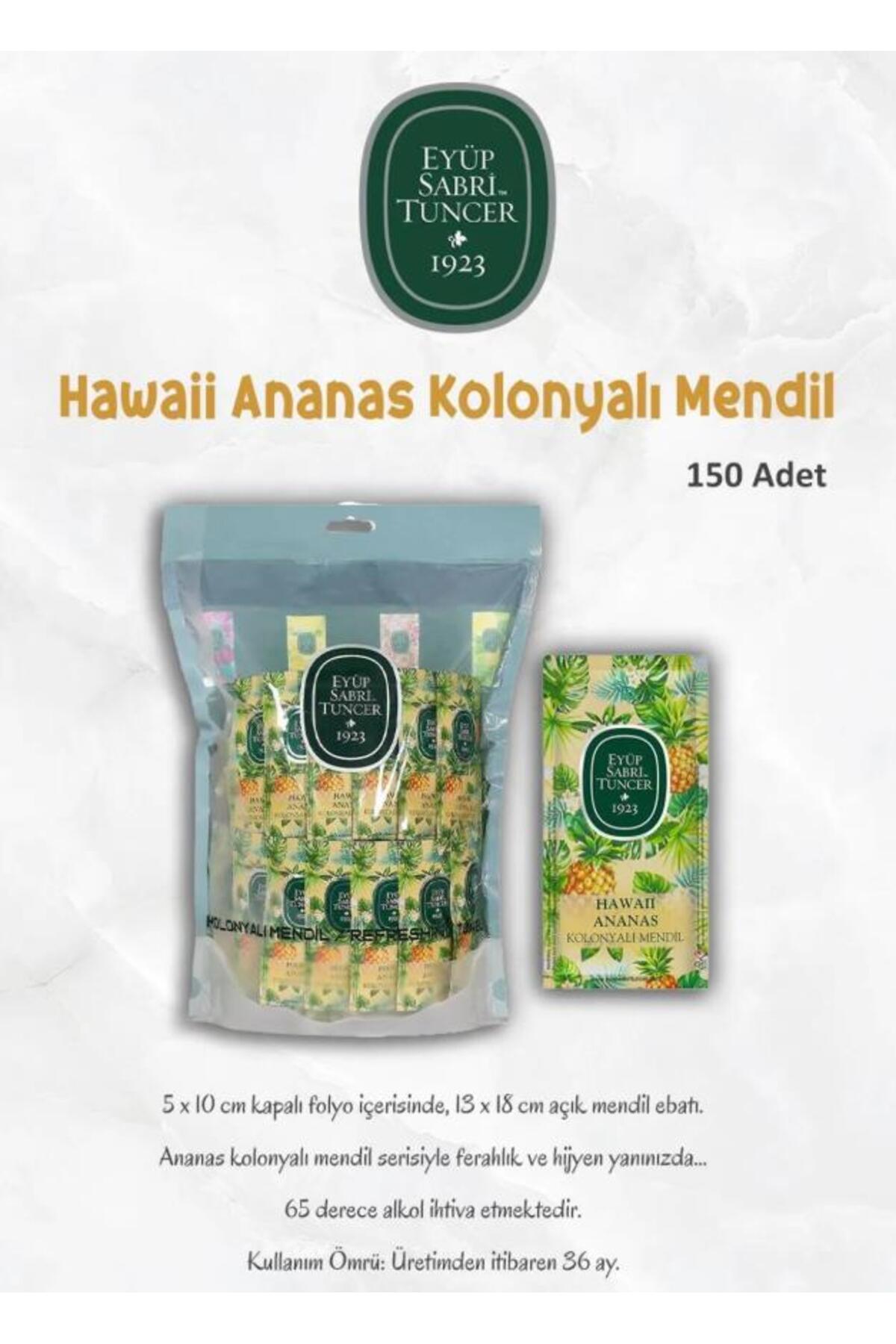 150'li Ananas, Limon 50'li ve 150'li Kolonyalı Mendil, Bodrum Mandalina Losyon 280 ml ve Rosie