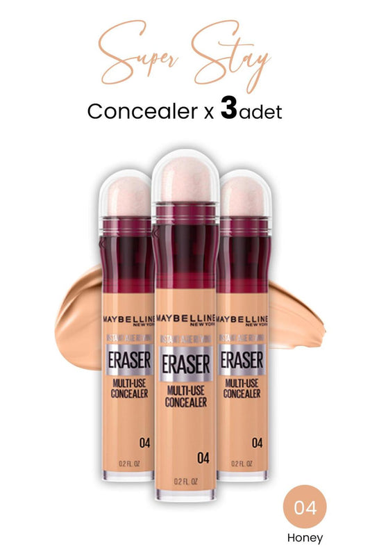 Eraser Multi Use Concealer 04 Honey X 3 Adet