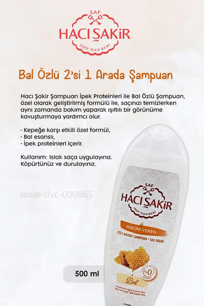 Nar 2si 1 Arada Şampuan 500 ml, Bademli Şampuan 500 ml ve ROSIE