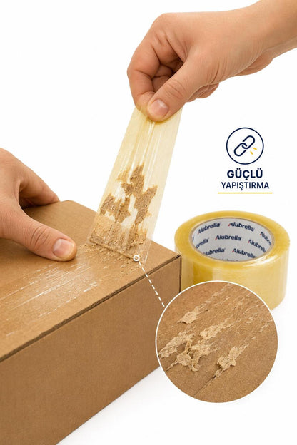 Premium Koli Bandı 6 Adet, 45 mm x 100 mt