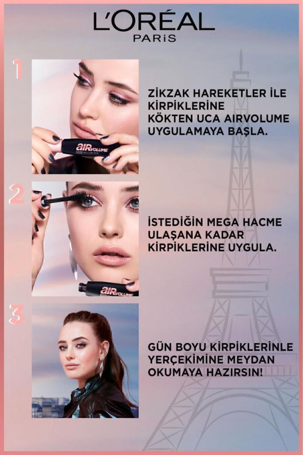 Air Mega Black Maskara – 30 Saate Kadar Kalıcı – Ekstra Siyah