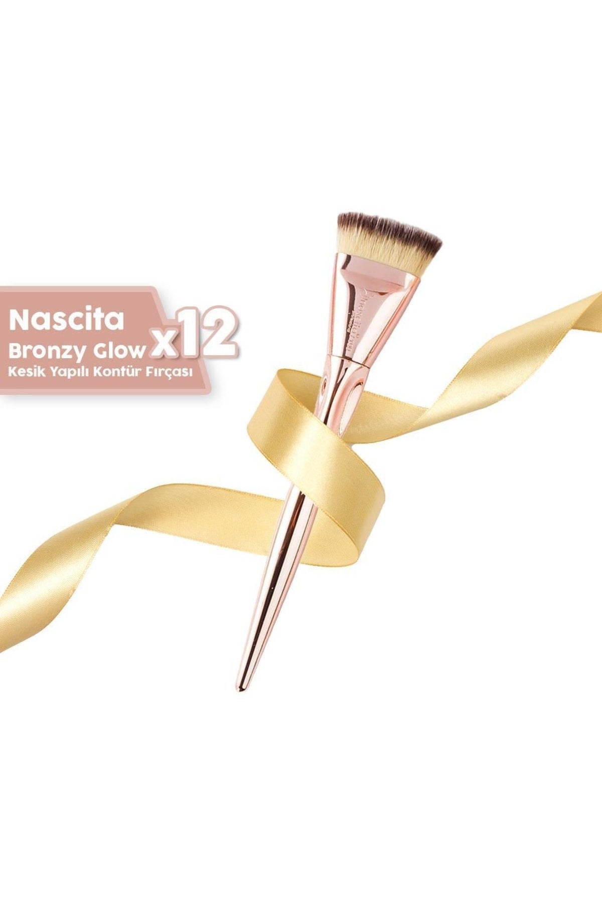 Bronzy Glow Kesik Yapılı Kontür Fırçası X 12