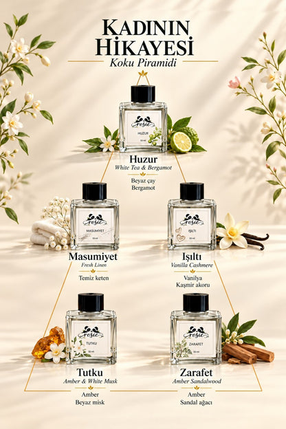 Kadının Hikâyesi 5’li Çubuklu Oda Kokusu Hediye Seti 5 x 50 ml