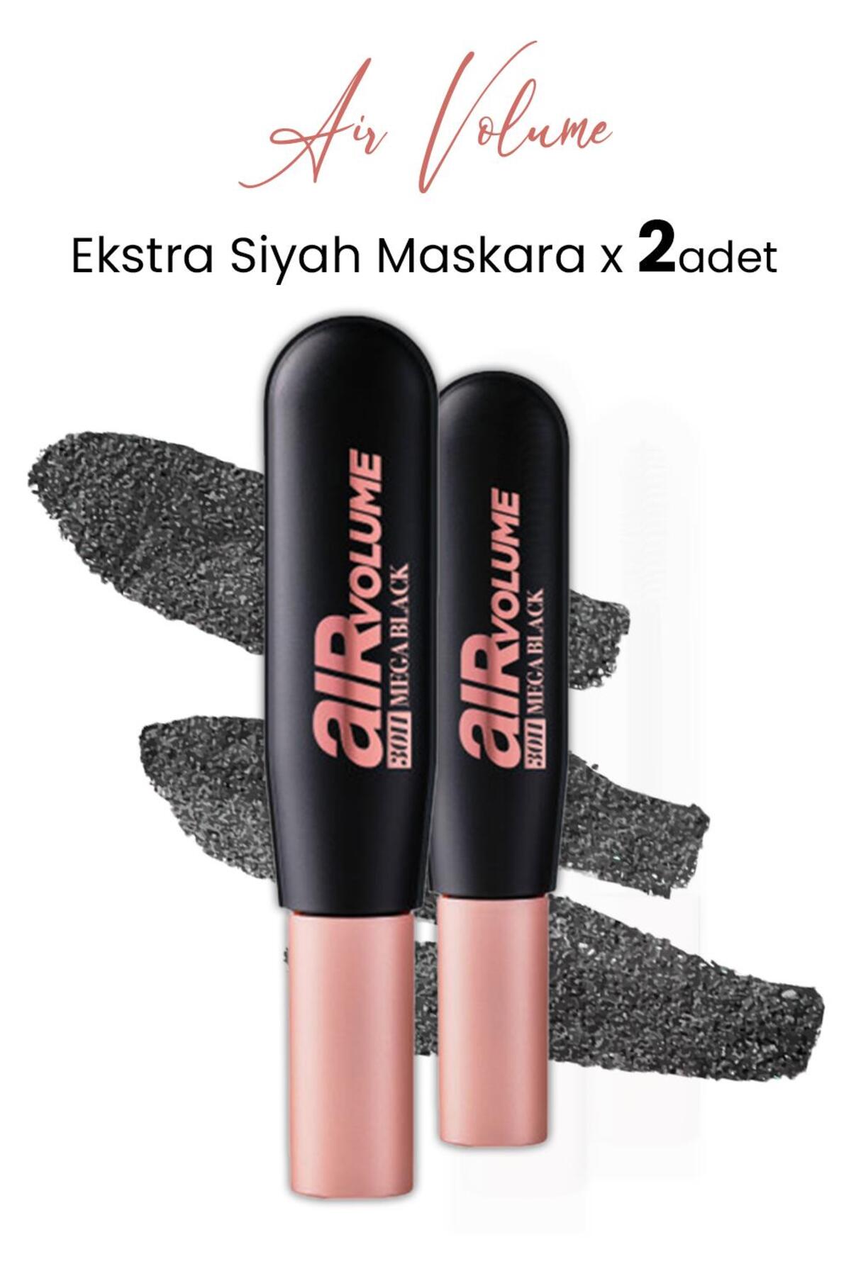 Air Volume 30h Mega Black Maskara Ekstra Siyah X 2 Adet