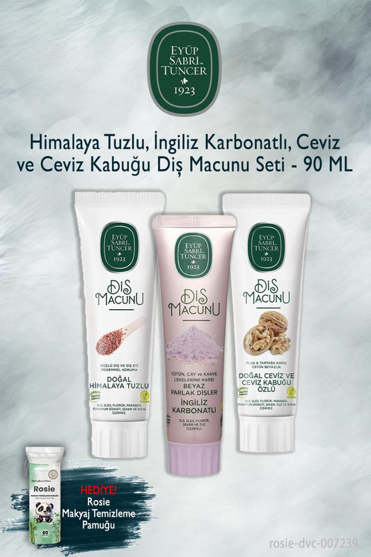 X3 90 ml Himalaya, Karbonat, Ceviz Diş Macunu, Rosie