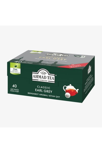 Klasik Earl Grey 40'lı x 7 adet Demlik Poşet Çay 80 g ve Rakun Kupa HEDİYE