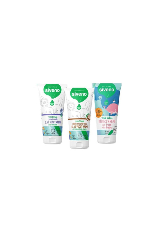 %100 Doğal Bebekler Için Doğal Güneş Kremi, El Ve Vücut Kremi Lavanta Ve Hindistan Cevizli 50 ml