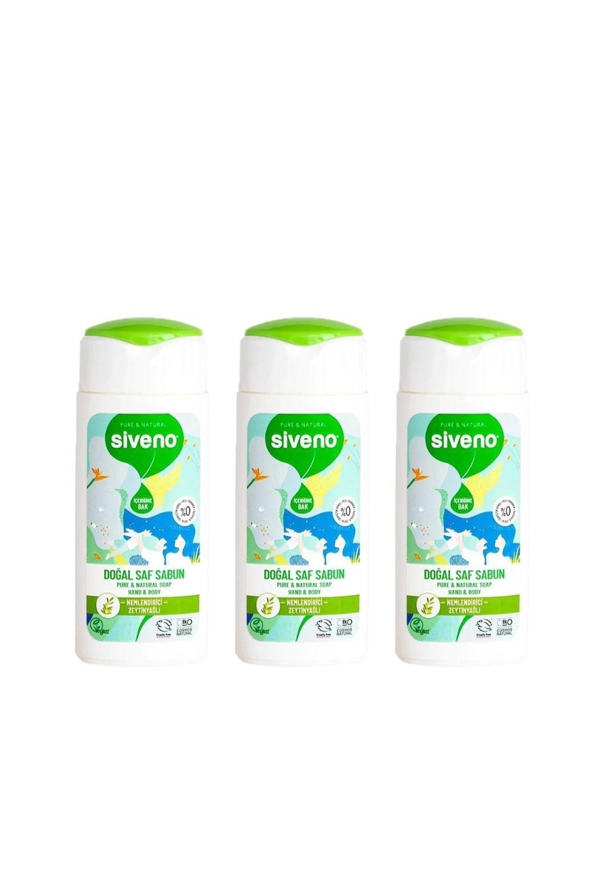 Pure Natural Zeytinyağlı Doğal Saf Sabun 50 ml X 3