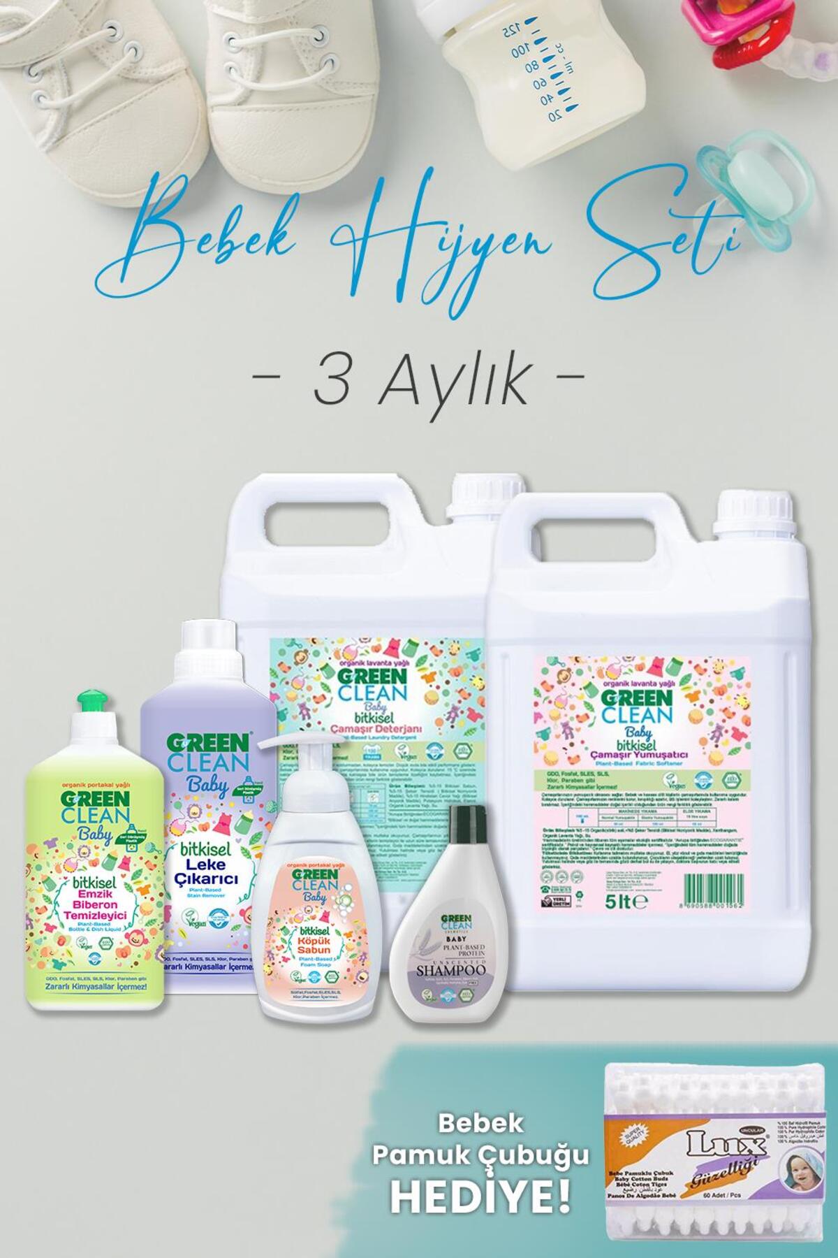 Bebek Hijyen Seti 3 Aylık Hediyeli