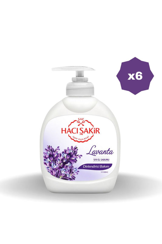 HACIŞAKİR LAVANTA SIVI SABUN 300 ML - (6 ADET)