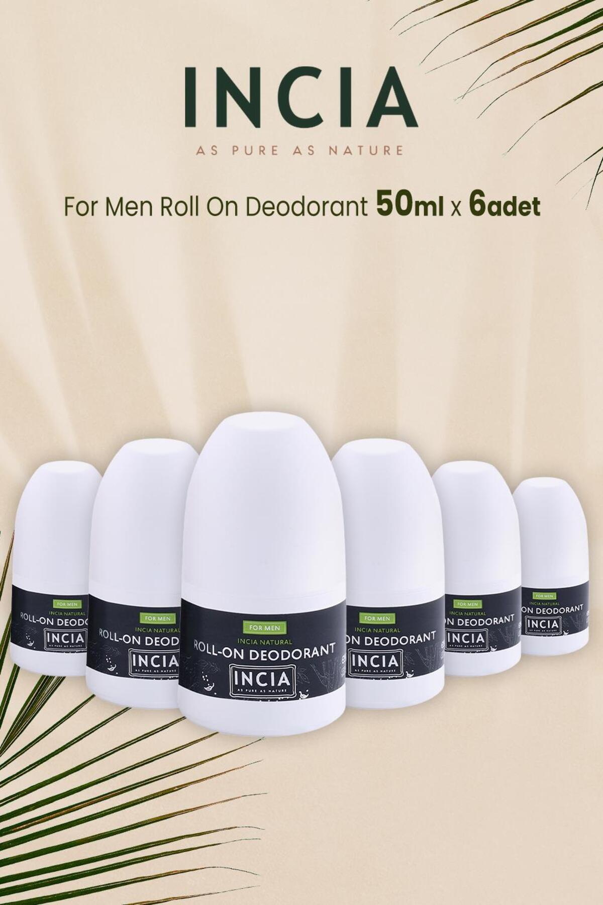 For Men Doğal Roll On Deodorant 50 ml X 6 Adet