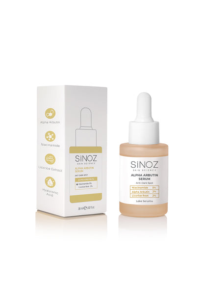 Koyu Leke Karşıtı Arbutin Yüz Bakım Serumu (Niacinamide 5% + Alpha Arbutin 2%) 30 ml