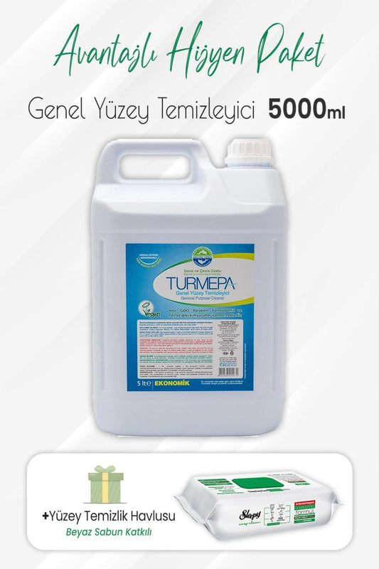 Yüzey Temizleyici 5 Litre ve Easy Clean Yüzey Temizlik 100' lü