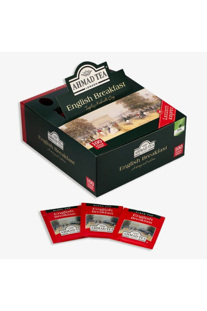 2 paket English Breakfast Bardak Poşet Çay 100’lü 200 G ve Oda Kokusu