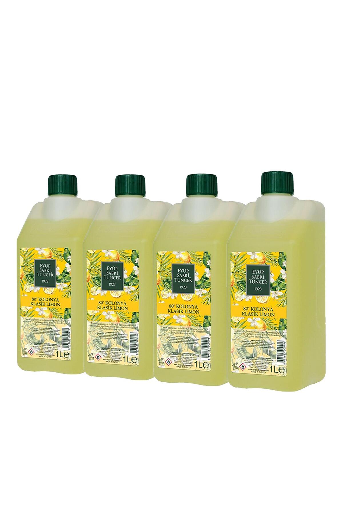 Klasik Limon Kolonyası Yedek Şişe 1 Lt x 4 Adet