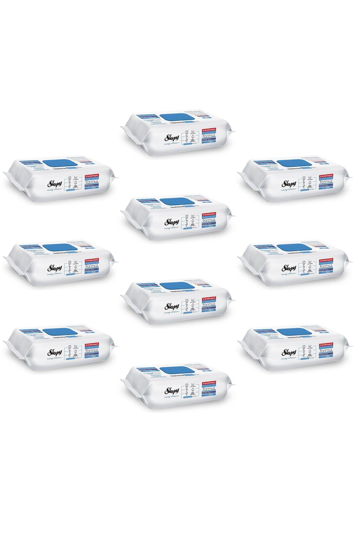 Easy Clean Sirke Karbonat Çamaşır Suyu Katkılı Yüzey Temizlik Islak Havlusu - 100'lü 10 Paket